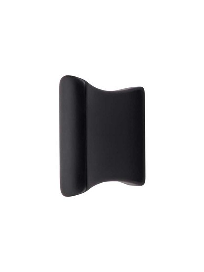 Glacier 1 1/2 inch Cabinet Knob in Flat Black.